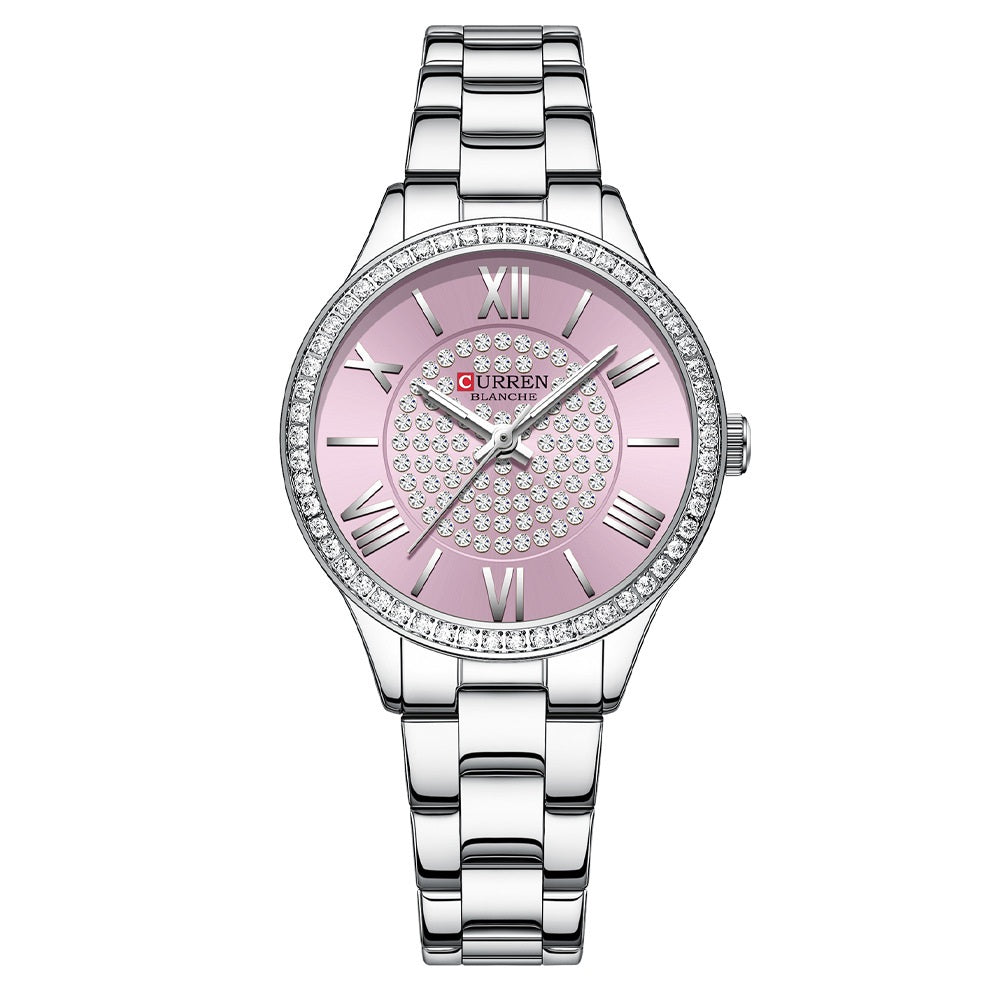 Ladies Watch Fashion Steel Band Watch Casual Ladies Watch Quartz Watch Watch