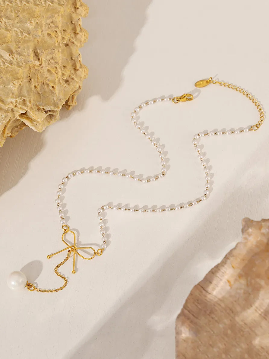 Light style temperament simple and luxurious stainless steel collarbone chain